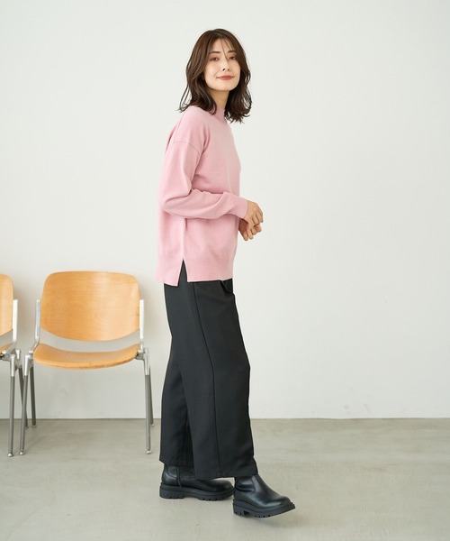 FOUND GOOD（ファウンドグッド）の「マイラクハイネックニット（ニット/セーター・レディース・ピンク系2/グレー系5/ブラウン系/グレー系・S/M/L）」の17枚目の写真