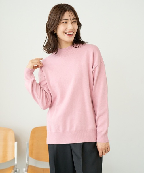 FOUND GOOD（ファウンドグッド）の「マイラクハイネックニット（ニット/セーター・レディース・ピンク系2/グレー系5/ブラウン系/グレー系・S/M/L）」の18枚目の写真