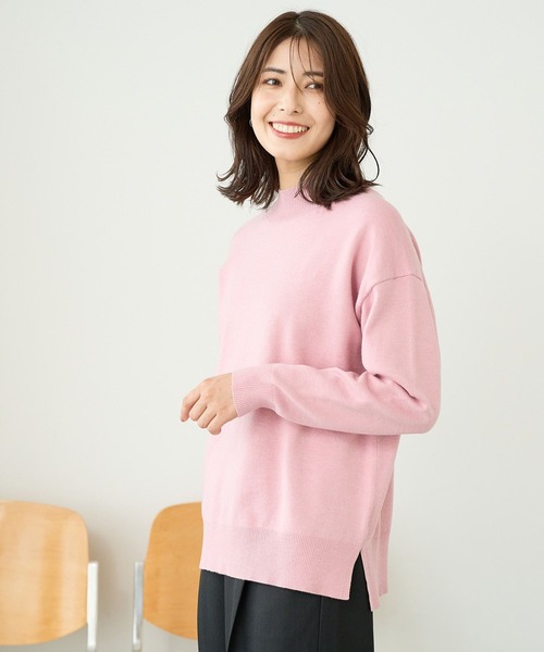 FOUND GOOD（ファウンドグッド）の「マイラクハイネックニット（ニット/セーター・レディース・ピンク系2/グレー系5/ブラウン系/グレー系・S/M/L）」の19枚目の写真