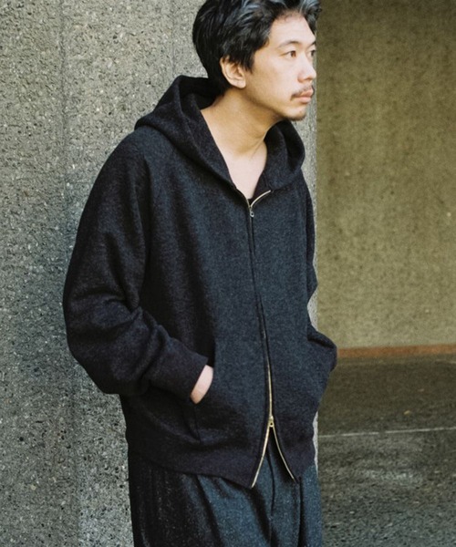 トップス LIDNM/WOOL CASHMERE ZIP HOODIE WOOL CASHMERE ZIP HOODIE（パーカー）｜LIDNM（リドム）の