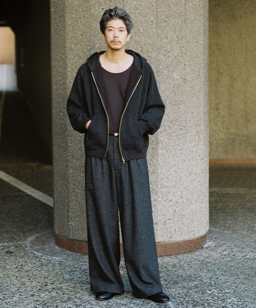 WOOL CASHMERE ZIP HOODIE（パーカー）｜LIDNM（リドム）の