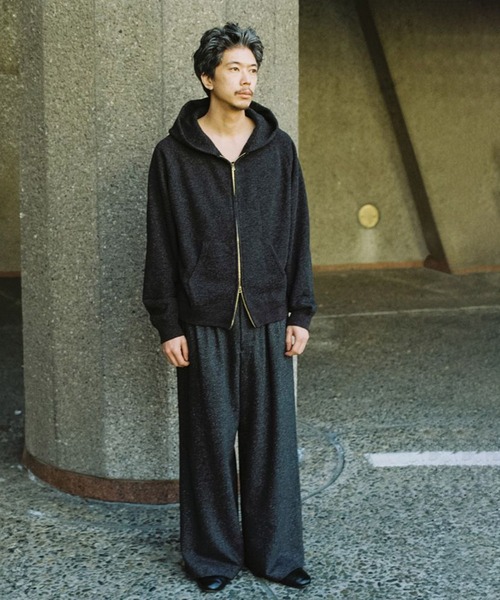 【LIDNM】WOOL CASHMERE ZIP HOODIE Sサイズ WOOL CASHMERE ZIP HOODIE（パーカー）｜LIDNM（リドム）の