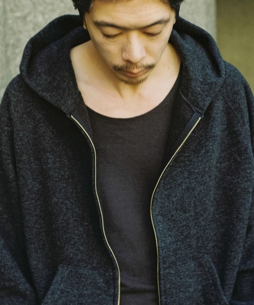 WOOL CASHMERE ZIP HOODIE（パーカー）｜LIDNM（リドム）の