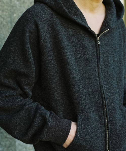 WOOL CASHMERE ZIP HOODIE（パーカー）｜LIDNM（リドム）の