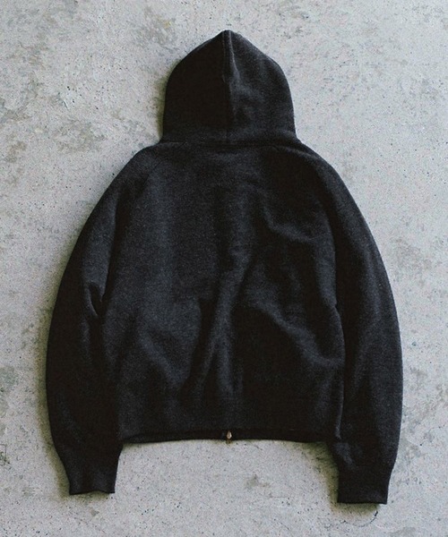 WOOL CASHMERE ZIP HOODIE（パーカー）｜LIDNM（リドム）の