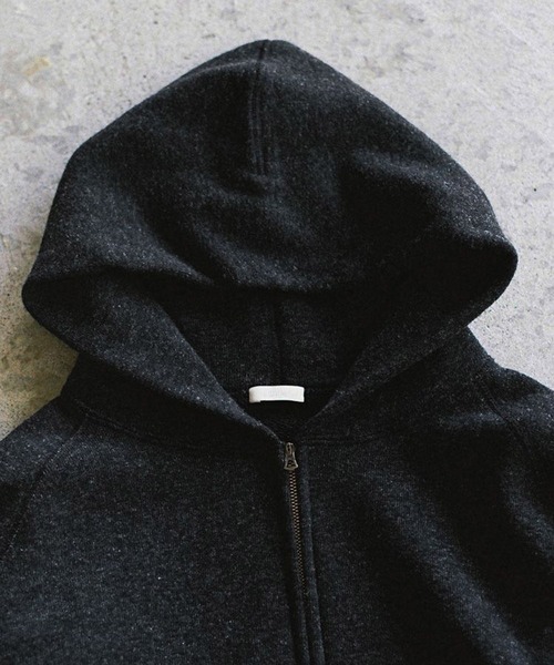 WOOL CASHMERE ZIP HOODIE（パーカー）｜LIDNM（リドム）の