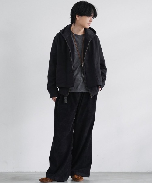 WOOL CASHMERE ZIP HOODIE（パーカー）｜LIDNM（リドム）の
