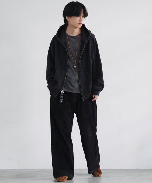 セール】WOOL CASHMERE ZIP HOODIE（パーカー）｜LIDNM（リドム）の