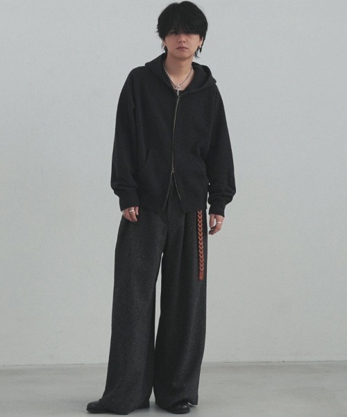 WOOL CASHMERE ZIP HOODIE（パーカー）｜LIDNM（リドム）の