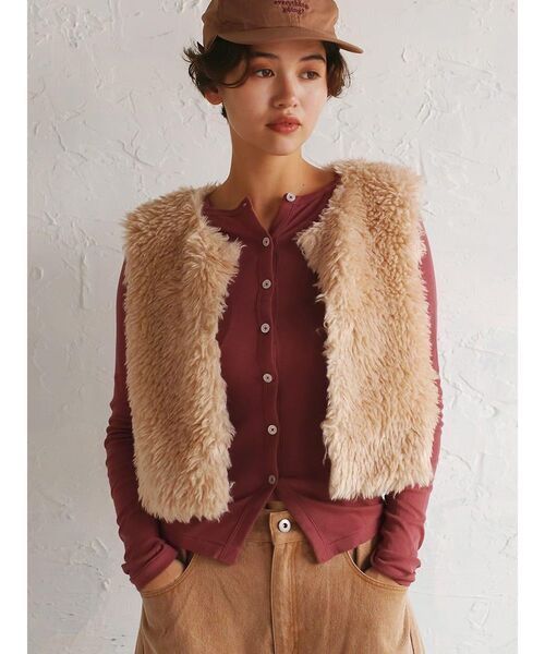 Sheep like fur vest