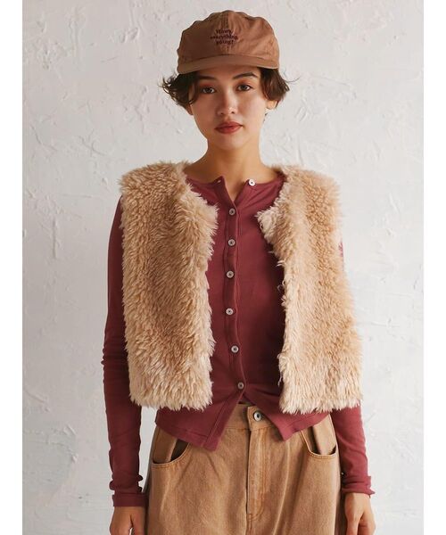ヤマダヤ　FIKA. ファーベスト セール】Sheep like fur vest（ベスト）｜FIKA.（フィーカ）の