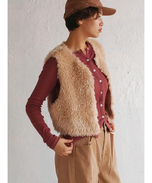 Sheep like fur vest