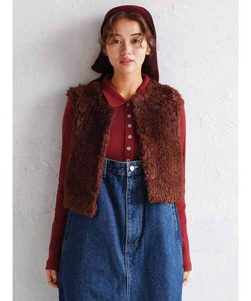 Sheep like fur vest