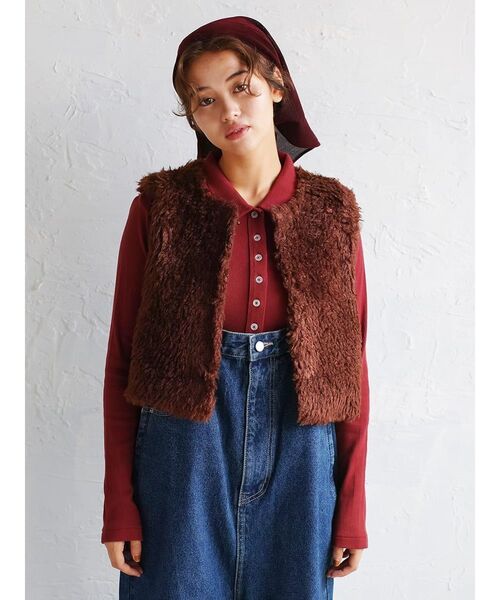 セール】Sheep like fur vest（ベスト）｜FIKA.（フィーカ）の