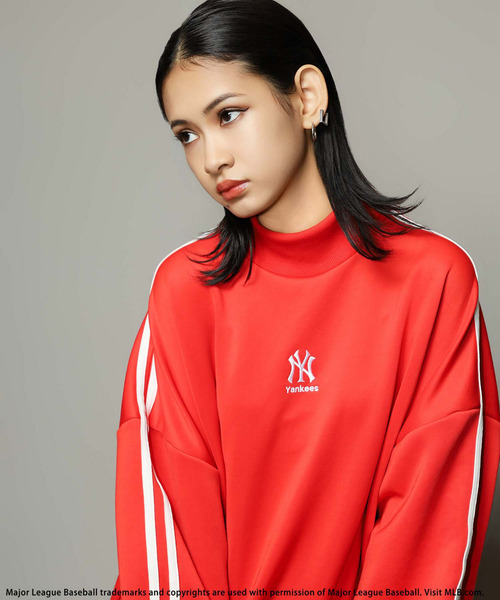 BACK TO THE FIELD(バック トゥー ザ フィールド)の「【MLB】モックネックラインワンピース(ワンピース・レディース・レッド/ブラック/ホワイト・FREE)」の5枚目の写真