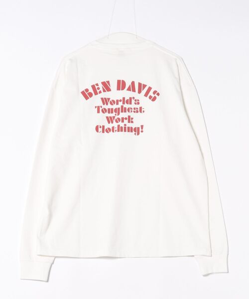 BEN DAVIS(ベンデイビス)の「《BEN DAVIS》PRINT LONG T-SHIRTS(Tシャツ/カットソー・メンズ・ブラック/ホワイト・SMALL/MEDIUM/LARGE/X-LARGE)」の8枚目の写真