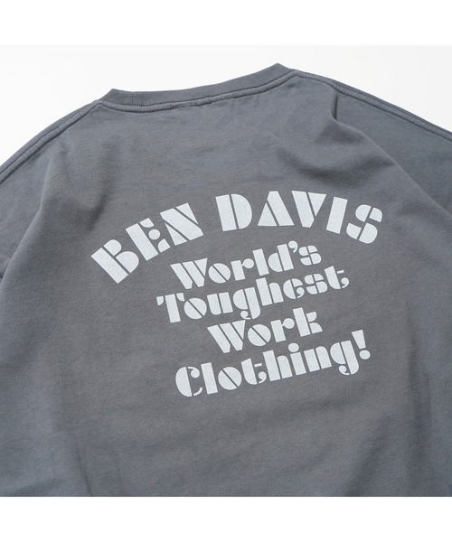 BEN DAVIS(ベンデイビス)の「《BEN DAVIS》PRINT LONG T-SHIRTS(Tシャツ/カットソー・メンズ・ブラック/ホワイト・SMALL/MEDIUM/LARGE/X-LARGE)」の6枚目の写真