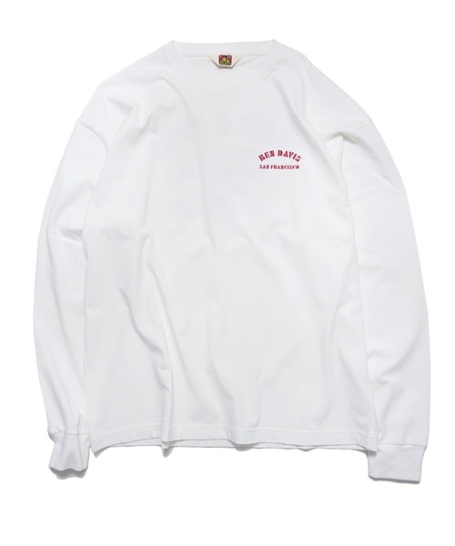 BEN DAVIS(ベンデイビス)の「《BEN DAVIS》PRINT LONG T-SHIRTS(Tシャツ/カットソー・メンズ・ブラック/ホワイト・SMALL/MEDIUM/LARGE/X-LARGE)」の4枚目の写真