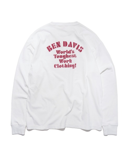 BEN DAVIS(ベンデイビス)の「《BEN DAVIS》PRINT LONG T-SHIRTS(Tシャツ/カットソー・メンズ・ブラック/ホワイト・SMALL/MEDIUM/LARGE/X-LARGE)」の7枚目の写真