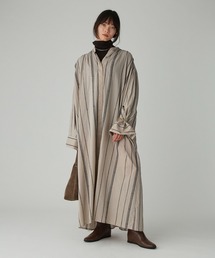 BABYLONE | インドストライプワンピース(シャツワンピース)