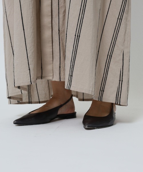 BABYLONE（バビロン）の「インドストライプワンピース（シャツワンピース・レディース・グレイッシュベージュ・フリー）」の16枚目の写真