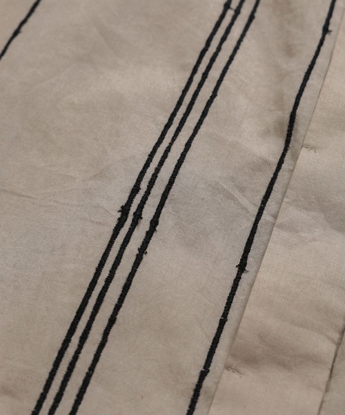 BABYLONE（バビロン）の「インドストライプワンピース（シャツワンピース・レディース・グレイッシュベージュ・フリー）」の17枚目の写真