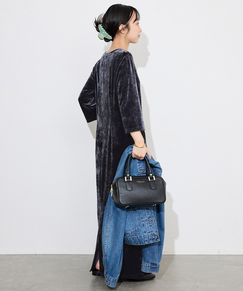 ベロアIラインワンピース（ワンピース）｜SLOBE IENA（スローブイエナ