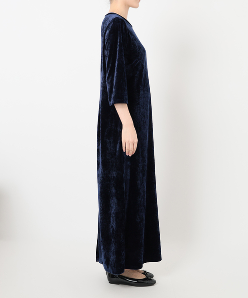 ベロアIラインワンピース（ワンピース）｜SLOBE IENA（スローブイエナ