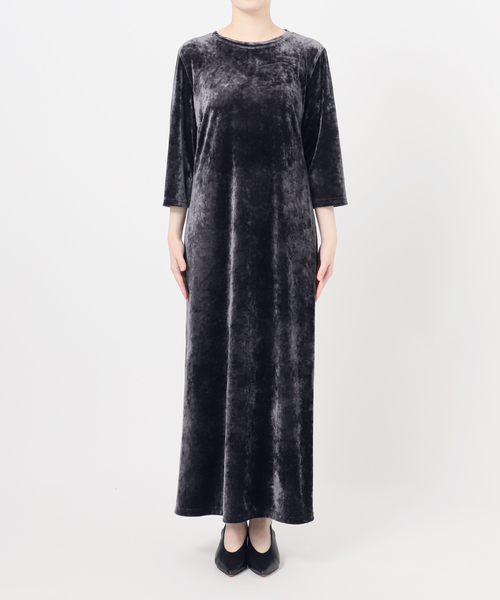 ベロアIラインワンピース（ワンピース）｜SLOBE IENA（スローブイエナ