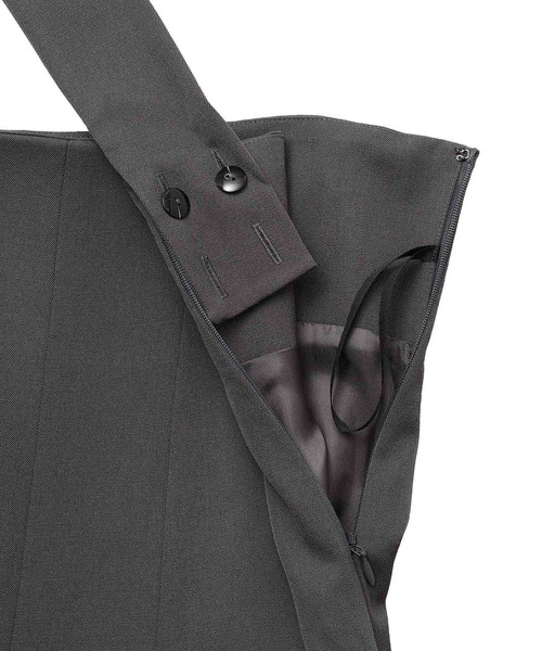 FETICO（フェティコ）の「FETICO HAND-EMBROIDERED PLEATED SKIRT FTC252-0506A（スカート・レディース・グレー・1）」の3枚目の写真