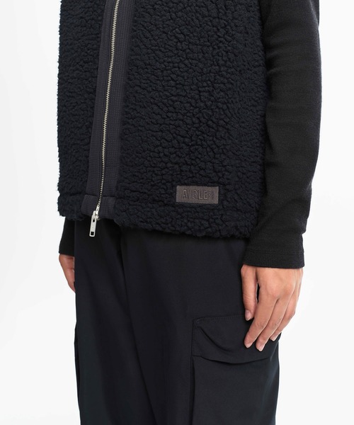 AIGLE（エーグル）の「ノースリーブフルジップボアフリースベスト（その他アウター・レディース・ブラック/グレー・34/38/36/40）」の18枚目の写真