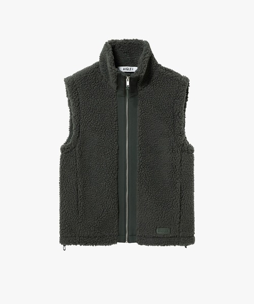 mal.rerere ブラウン フリース ボア ノースリーブベスト 新品タグ付き mal.rerere ブラウン フリース ボア ノースリーブベスト 新品タグ付き