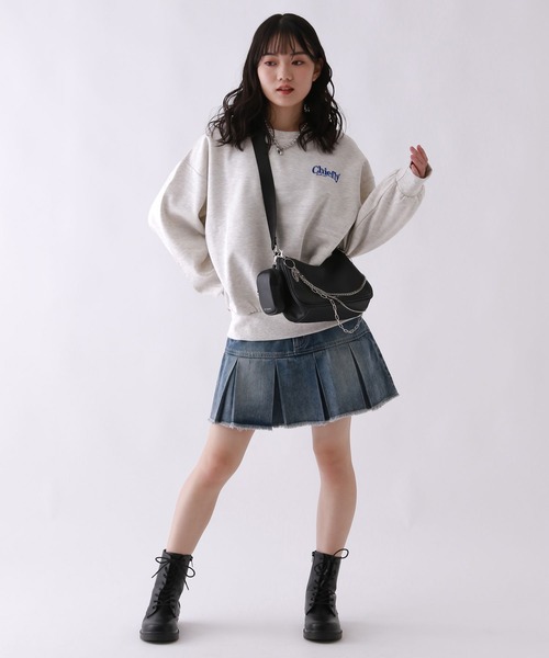 repipi armario(レピピ アルマリオ)の「【裏起毛】チョベリグルーズスウェット(スウェット・キッズ・ホワイト系その他/ホワイト系その他2/ブラック系その他/ブラック系その他3/グレー/ブラック系その他2/その他7/ブラック系その他4・SMALL/MEDIUM/LARGE)」の9枚目の写真