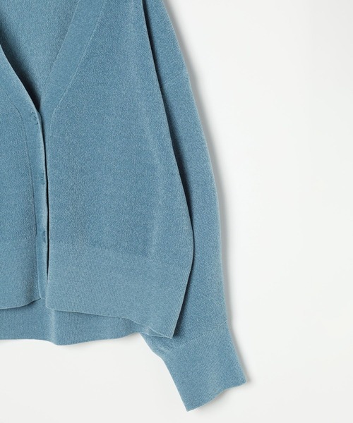 LEPSIM（レプシィム）の「12ゲージモールVカーディガン　600549（カーディガン/ボレロ・レディース・イエロー系その他/ブルー/ブラック/キャメル/レッド・FREE）」の8枚目の写真