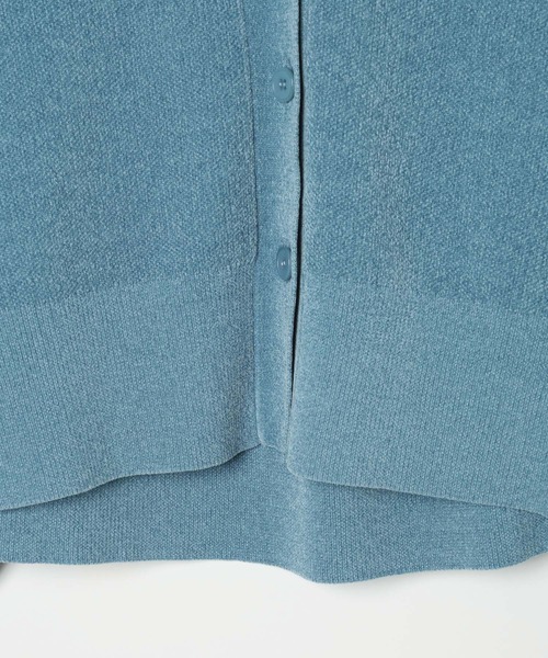 LEPSIM（レプシィム）の「12ゲージモールVカーディガン　600549（カーディガン/ボレロ・レディース・イエロー系その他/ブルー/ブラック/キャメル/レッド・FREE）」の9枚目の写真