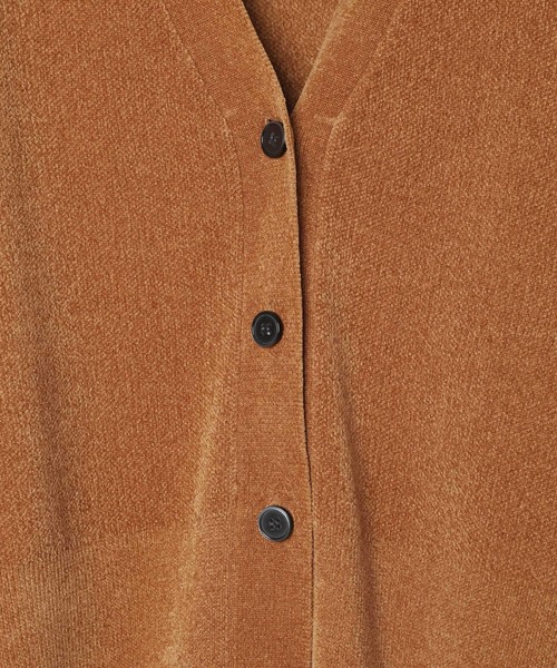 LEPSIM（レプシィム）の「12ゲージモールVカーディガン　600549（カーディガン/ボレロ・レディース・イエロー系その他/ブルー/ブラック/キャメル/レッド・FREE）」の12枚目の写真