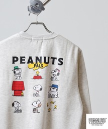 PEANUTS プリント裏起毛トレーナー