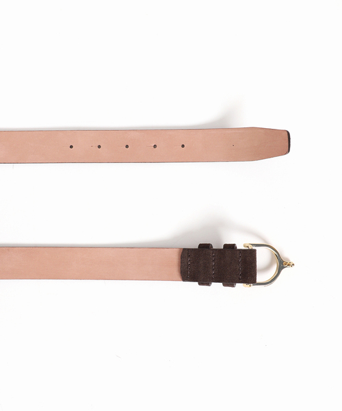 Spick & Span（スピックアンドスパン）の「LEFIJE/レフィエ ラウンドバックルベルト スエード（ベルト・レディース・チャコールグレー・FREE）」の7枚目の写真