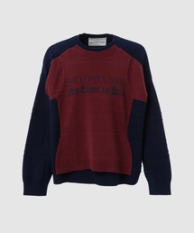 DAIRIKU（ダイリク）の「Flower Cross Embroidery Border Knit（ニット
