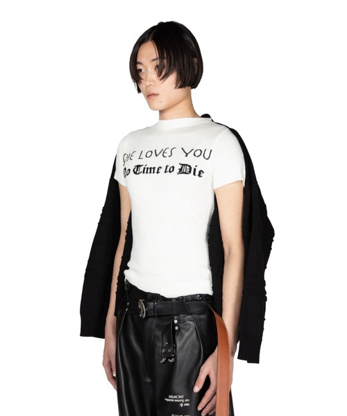 DAIRIKU(ダイリク)の「Docking Lettered Knit(ニット/セーター・メンズ・グレー系その他/ホワイト系その他/ボルドー・L/M)」の12枚目の写真