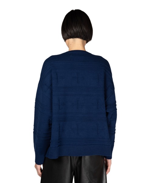 DAIRIKU(ダイリク)の「Docking Lettered Knit(ニット/セーター・メンズ・グレー系その他/ホワイト系その他/ボルドー・L/M)」の7枚目の写真