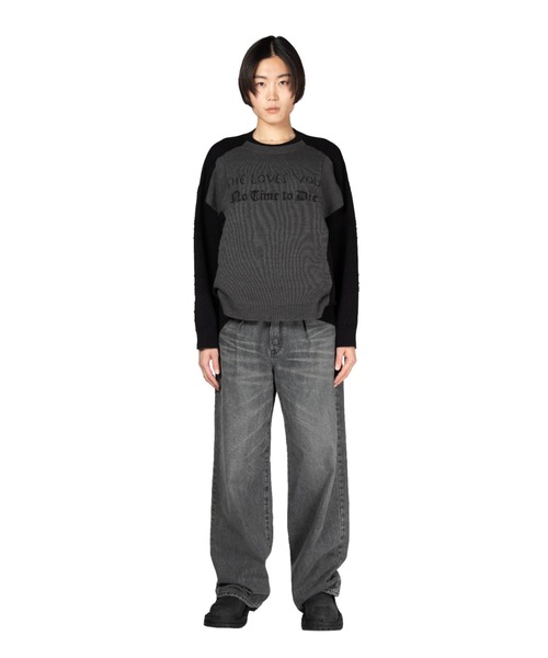 DAIRIKU(ダイリク)の「Docking Lettered Knit(ニット/セーター・メンズ・グレー系その他/ホワイト系その他/ボルドー・L/M)」の8枚目の写真