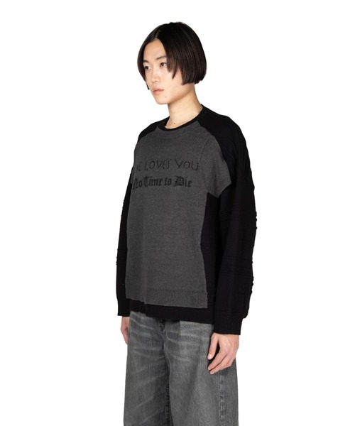 DAIRIKU(ダイリク)の「Docking Lettered Knit(ニット/セーター・メンズ・グレー系その他/ホワイト系その他/ボルドー・L/M)」の17枚目の写真