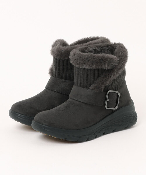 heal me ヒールミー レディース スパイク付きニットリブブーツ【耐水