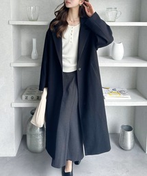 TREOVER（トレオーバー）の「洗練シルエットで魅せるロングチェスターコート（チェスターコート）」