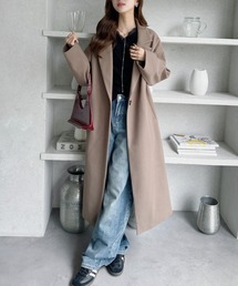 TREOVER（トレオーバー）の「洗練シルエットで魅せるロングチェスターコート（チェスターコート）」