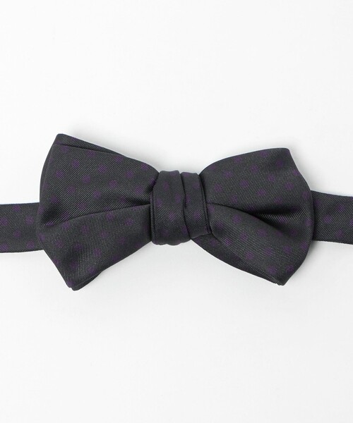 UNITED ARROWS（ユナイテッドアローズ）の「ドットプリント ボウタイ（蝶ネクタイ・メンズ・ダークグレー/ブラック・FREE）」の3枚目の写真