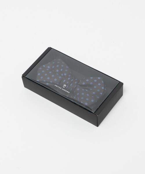 UNITED ARROWS（ユナイテッドアローズ）の「ドットプリント ボウタイ（蝶ネクタイ・メンズ・ダークグレー/ブラック・FREE）」の4枚目の写真