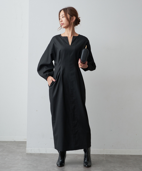 追加3》P/Ryツイルウエストシェイプワンピース（ワンピース）｜VERMEIL