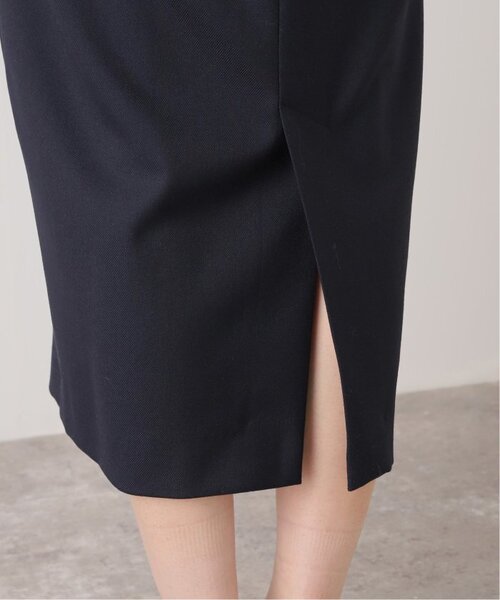 VERMEIL par iena（ヴェルメイユパーイエナ）の「《追加3》P/Ryツイルウエストシェイプワンピース（ワンピース・レディース・ブラック/ネイビー・36/40/38）」の11枚目の写真